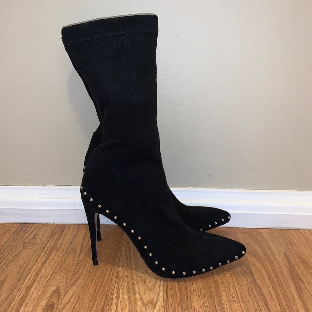Simmi Ankle Sock Studded Booties